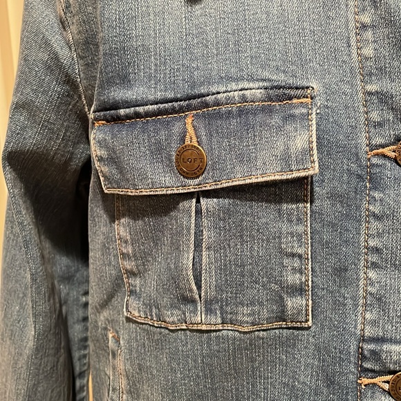 Loft denim jacket boxy style Size M - Picture 3 of 10